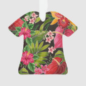 Hawaiian Aloha Shirt kerstversiering Ornament (voorkant)