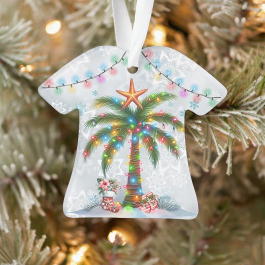 Hawaiian Aloha Shirt met Palm Tree Ornament (Boom)