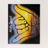 Hawaiian Aloha Spirit, ook bekend als Hang Loose Legpuzzel (Verticaal)