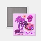 Hawaiian Aloha Style Magneet (Voorkant / Achterkant)