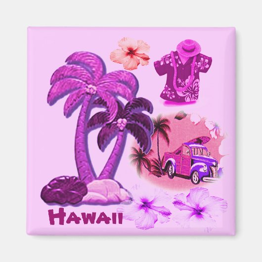 Hawaiian Aloha Style Magneet (Voorkant)