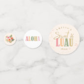 Hawaiian Aloha Sweet Sixteen Floral ID1092 Confetti (Achterkanten)