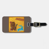 Hawaiian Aloha Tiki Bar Retro Luau Party Bagagelabel (Voorkant horizontaal)