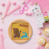 Hawaiian Aloha Tiki Bar Retro Luau Party Papieren Bordje (Feest)