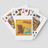 Hawaiian Aloha Tiki Bar Retro Luau Party Pokerkaarten (Achterkant)