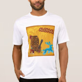 Hawaiian Aloha Tiki Bar Retro Luau Party T-shirt (Voorkant)