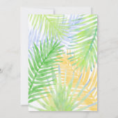 Hawaiian Aloha Tropical Parrots Baby shower Kaart (Achterkant)