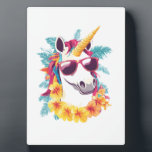 Hawaiian Aloha Unicorn Fotoplaat<br><div class="desc">Hawaiian Aloha Unicorn</div>
