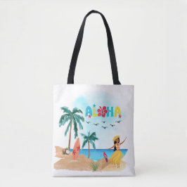 Hawaiian Aloha Vibes Canvas tas