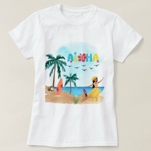 Hawaiian Aloha Vibes Tote Bag T-shirt (Design voorkant)