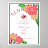 Hawaiian Aloha Wedding Welkom 2 Poster (Voorkant)