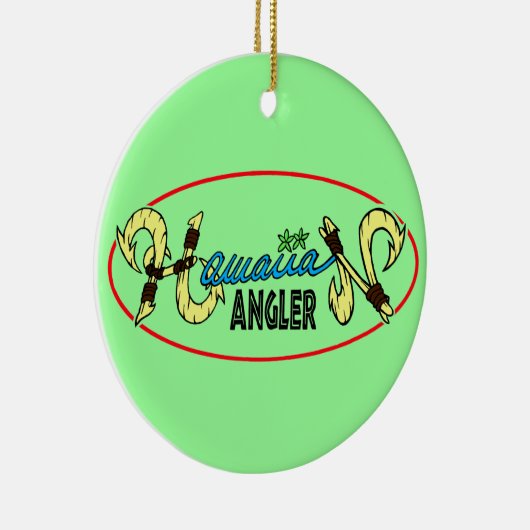 Hawaiian Angler Keramisch Ornament (Rechts)