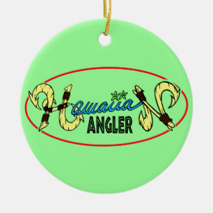 Hawaiian Angler Keramisch Ornament
