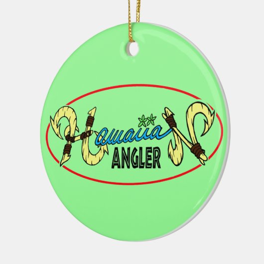 Hawaiian Angler Keramisch Ornament (Links)