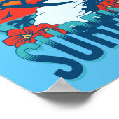 Hawaiian Art Big Island  Style Surfing Poster (Hoek)