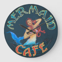 Hawaiian Art van C. Cabral: Mermaid Cafe Sign.