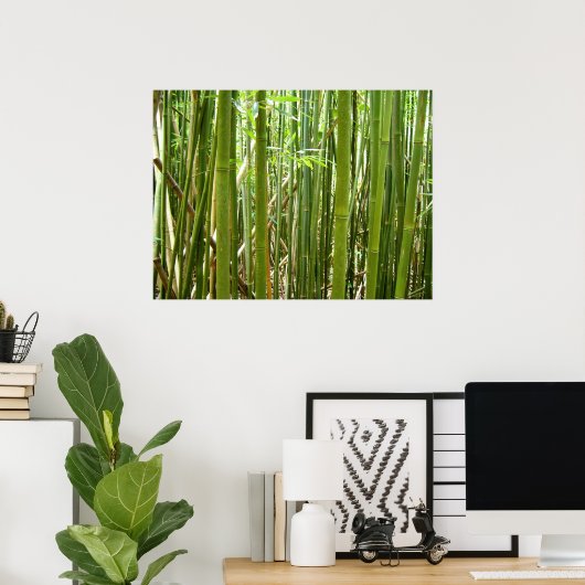 Hawaiian Bamboo Poster (Thuiskantoor)