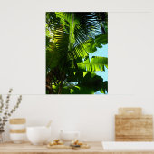 Hawaiian Banana and Coconut Trees Poster (Keuken)