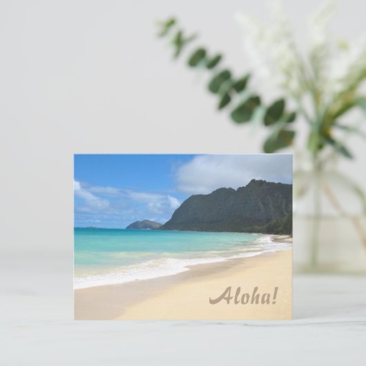 Hawaiian Beach Briefkaart (Staand voorkant)