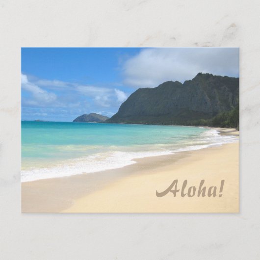 Hawaiian Beach Briefkaart (Voorkant)