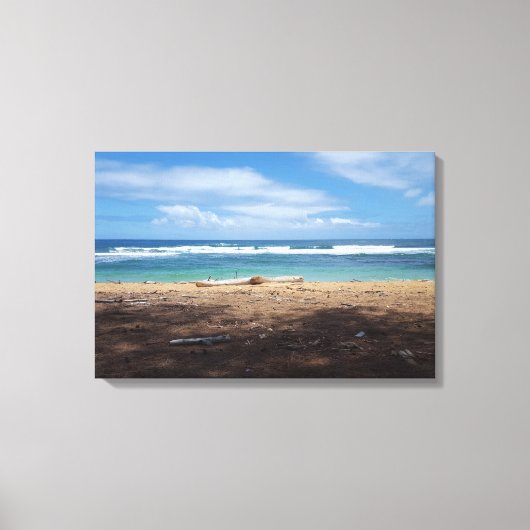 Hawaiian Beach Canvas Print (Voorkant)