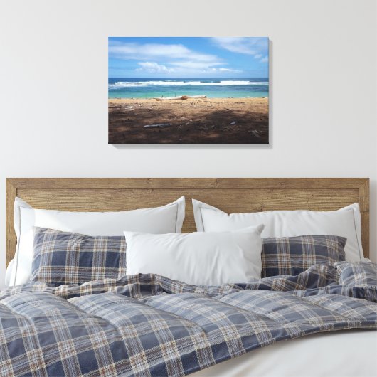 Hawaiian Beach Canvas Print (Insitu (Slaapkamer))