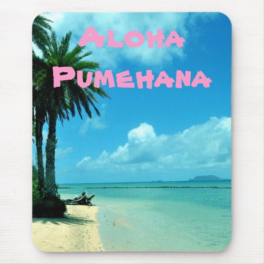 Hawaiian Beach Expressions Mousepad Muismat (Voorkant)