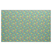 Hawaiian Beach Namen op Bright Blue Stof (Fat Quarter)