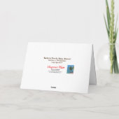 Hawaiian Beach, Ocean and Palms Feestdagen Kaart (Achterkant)