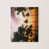 Hawaiian Beach Palm Trees Sunset - Hawaii Travel Legpuzzel (Verticaal)