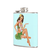 Hawaiian  Beach pin-up girl Heupfles (Links)