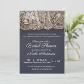 Hawaiian Beach Puka Sea Shells Vrijgezellenfeest Kaart (Staand voorkant)