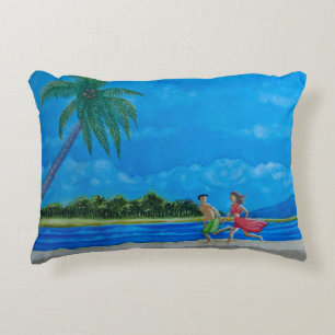 Hawaiian Beach Run Accent Kussen