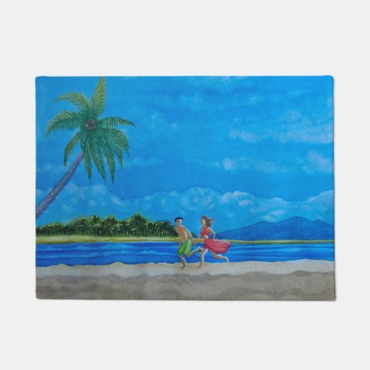 Hawaiian Beach Run Deurmat (Voorkant)