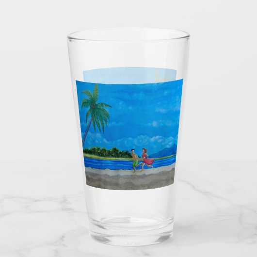 Hawaiian Beach Run Glas (Voorkant)