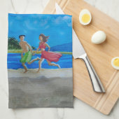Hawaiian Beach Run Theedoek (Quarter Fold)