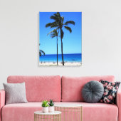 Hawaiian Beach Scene Canvas Print (Insitu (Woonkamer))