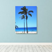 Hawaiian Beach Scene Canvas Print (Insitu (Houten vloer))