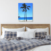 Hawaiian Beach Scene Canvas Print (Insitu (Slaapkamer))