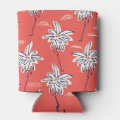 Hawaiian beach shirt, doodle palmpatroon. blikjeskoeler (Achterkant)