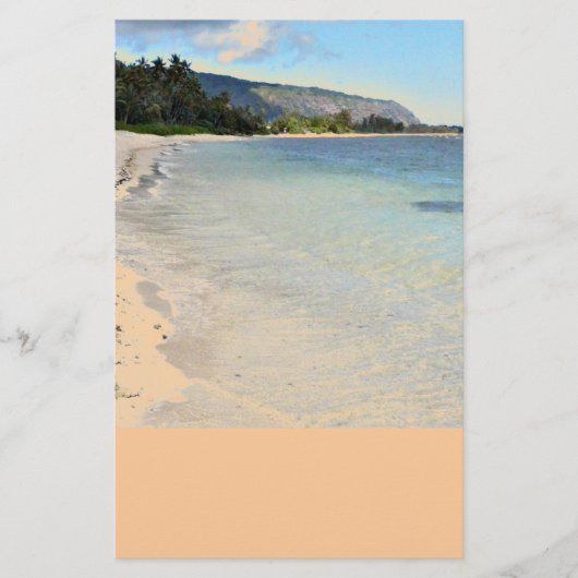 Hawaiian Beach Stationery Briefpapier (Voorkant)