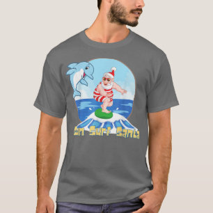 Hawaiian Beach Sun Surf Kerstmis in juli Su T-shirt