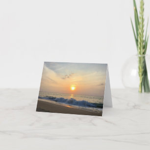 Hawaiian Beach Sunset Notecard Kaart
