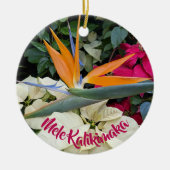 Hawaiian Bird of Paradise Floral Holiday Keramisch Ornament (Voorkant)