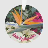 Hawaiian Bird of Paradise Floral Holiday Ornament (voorkant)