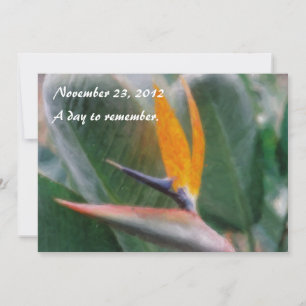 Hawaiian Bird of Paradise Invitation Kaart