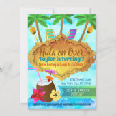 Hawaiian Birthday Invitations Kaart (Voorkant)