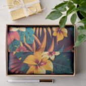 Hawaiian blossom tropisch floranje patroon tissuepapier (Geschenk)