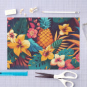 Hawaiian blossom tropisch floranje patroon tissuepapier (Craft)
