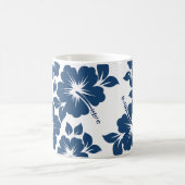 Hawaiian Blue Hibiscus Flowers Koffiemok (Center)